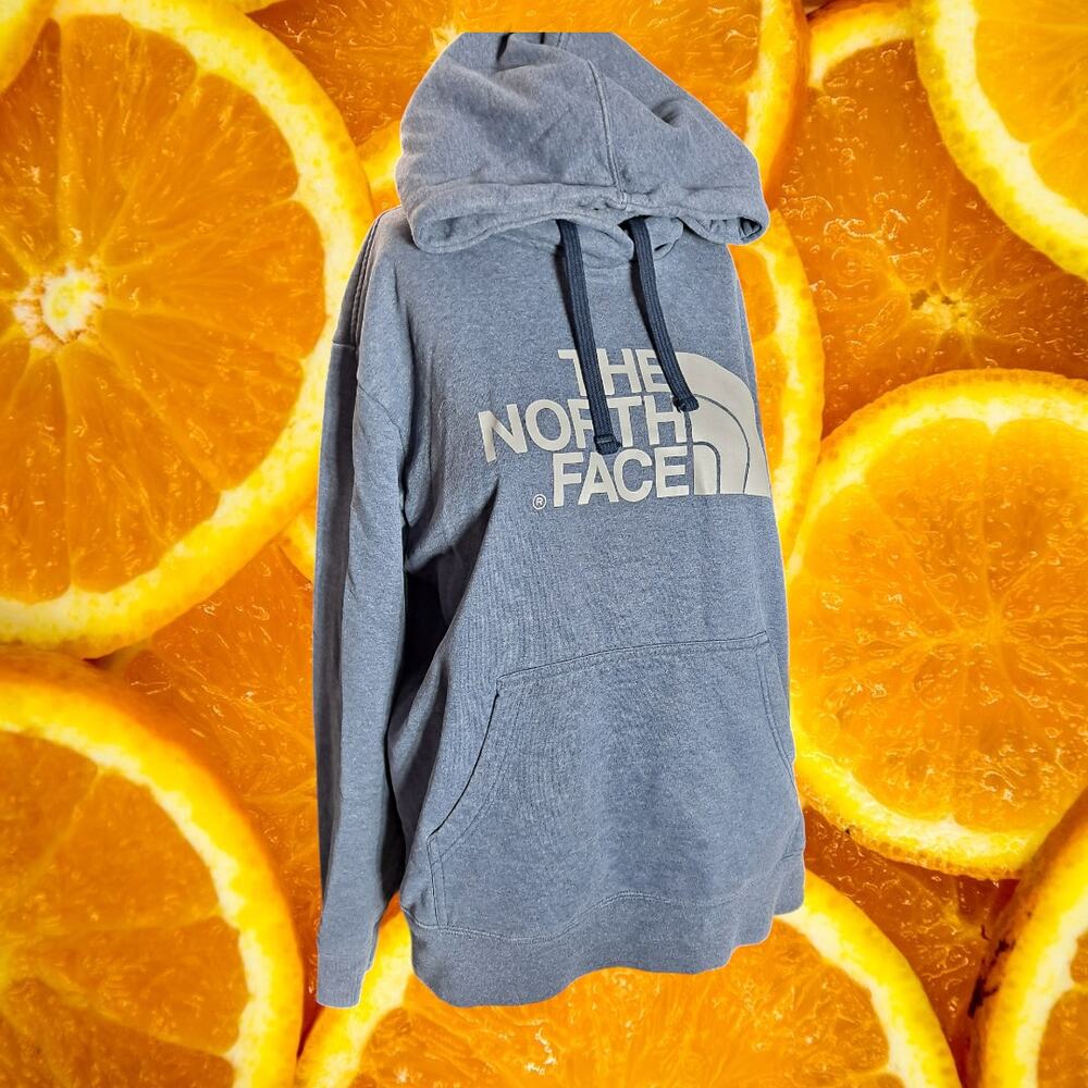 The‎ North Face Men's Half Dome Big Logo Pullover Hooded Sweatshirt Size L